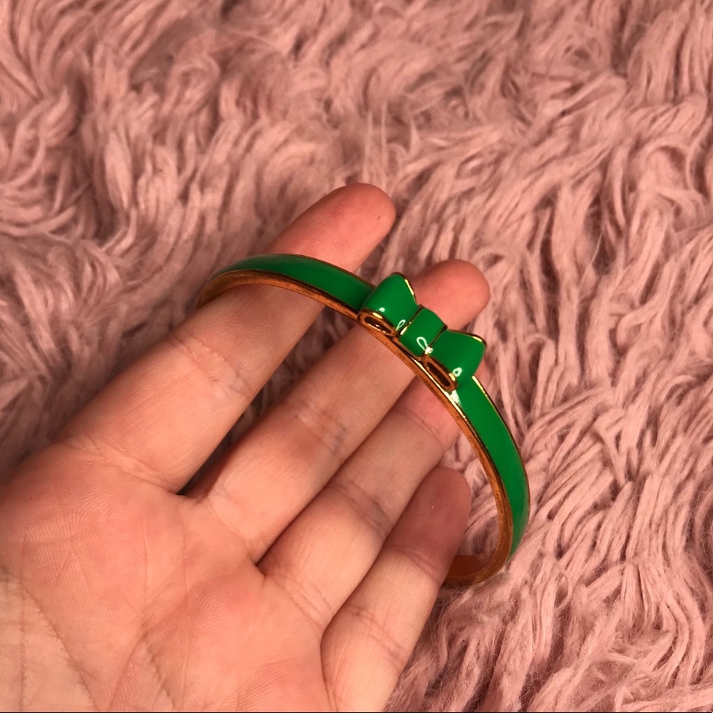 Kate Spade Green Enamel Bangle Bracelet